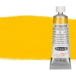 New Schmincke MUSSINI- Artists' Resin Oil Color 🟡 Cadmium Yellow Medium 35 ml